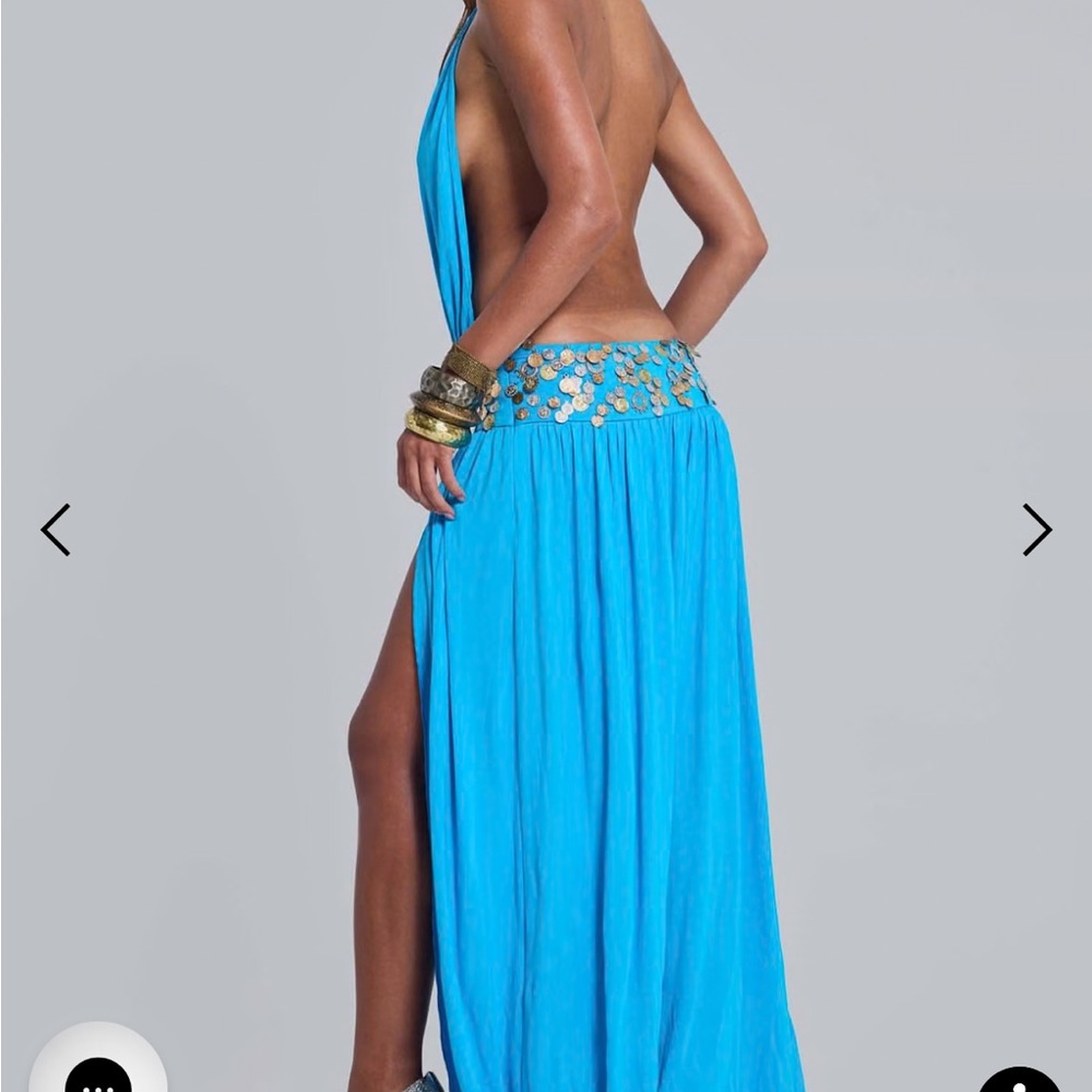 Jaded London Irvin Hand Embellished Backless Maxi Dress - Picture 3 of 6